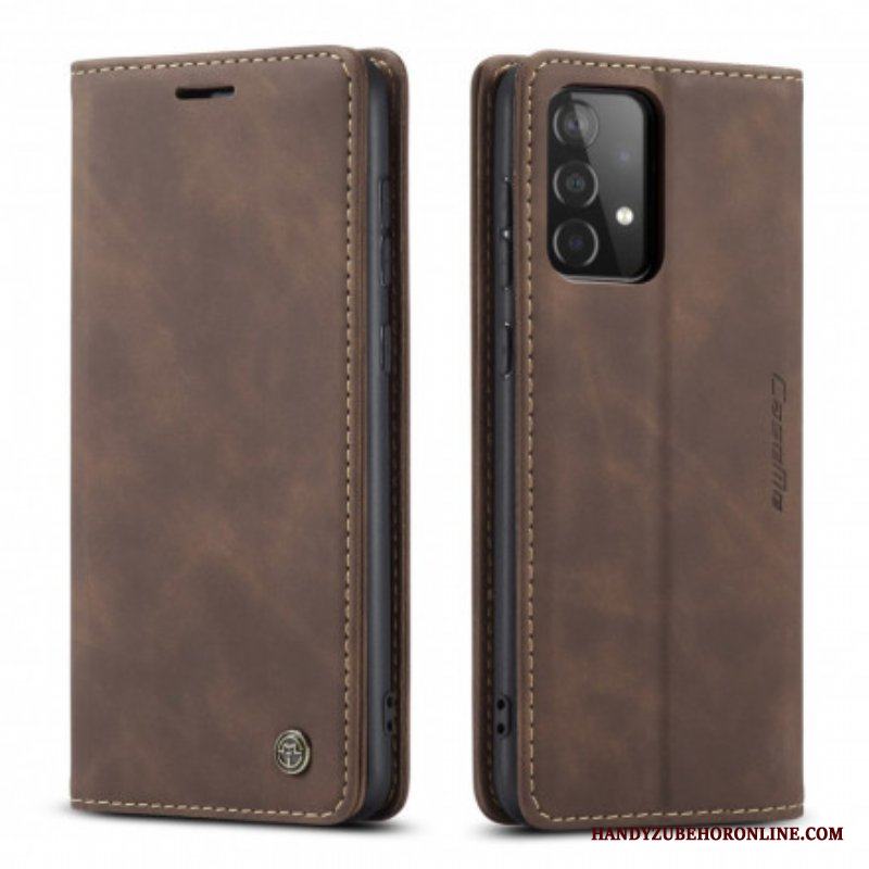 Folio-fodral Samsung Galaxy A52 4G / A52 5G / A52s 5G Läderfodral Caseme Konstläder