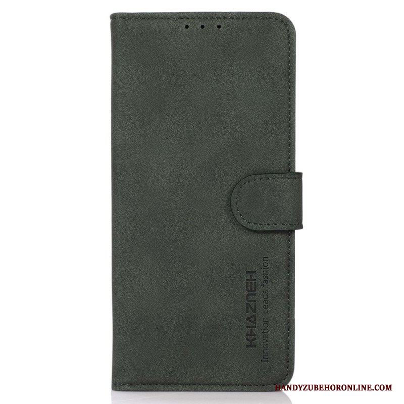 Folio-fodral Samsung Galaxy M13 Läderimitation Khazneh