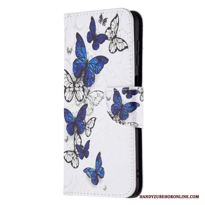 Folio-fodral Samsung Galaxy M32 Butterflies Kings