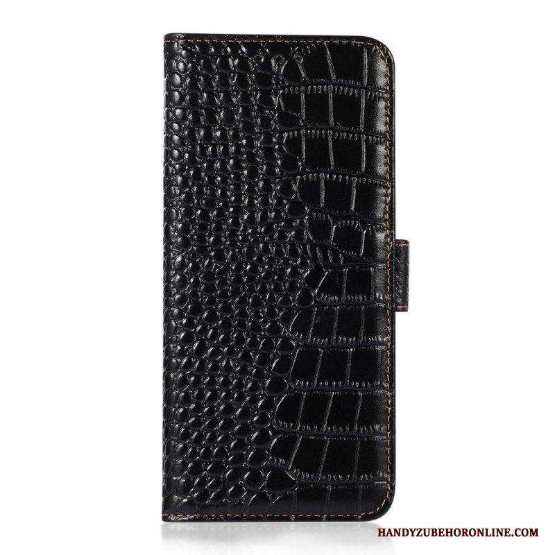 Folio-fodral Samsung Galaxy M33 5G Crocodile Style Rfid