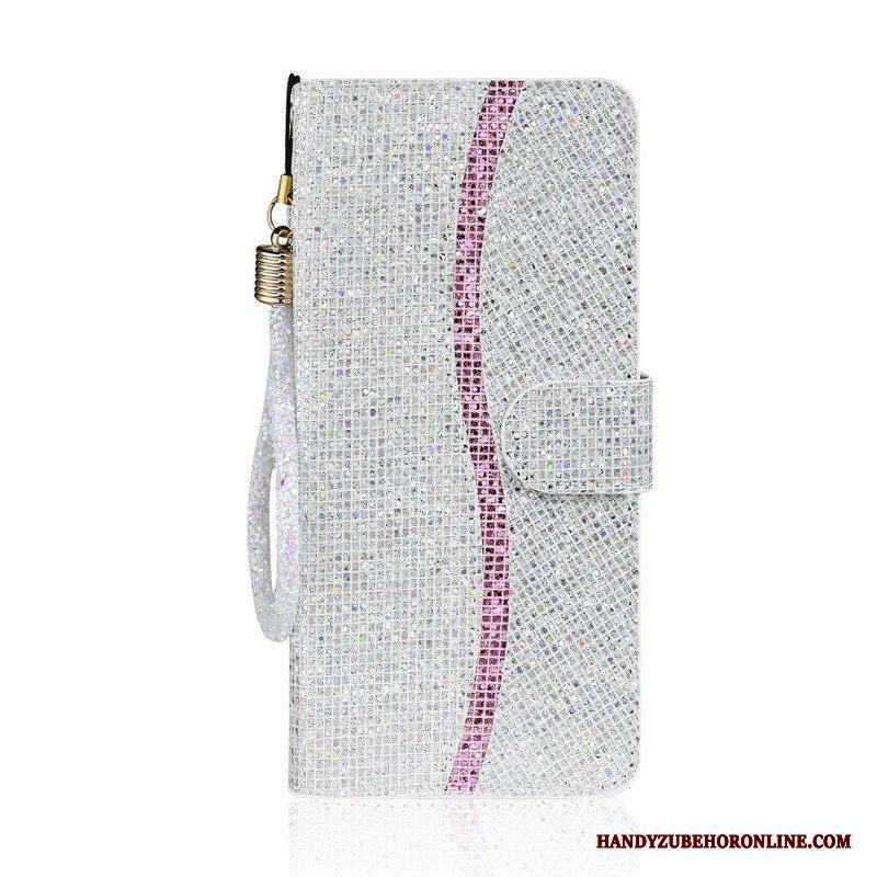 Folio-fodral Samsung Galaxy S20 Plus / S20 Plus 5G Paljetter S Design