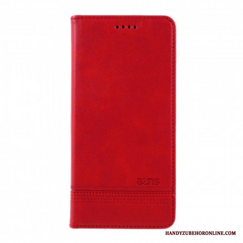 Folio-fodral Samsung Galaxy S21 Plus 5G Läderfodral Azns Läder Styling