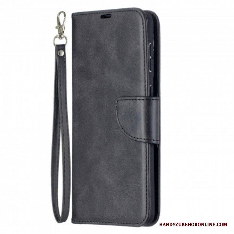 Folio-fodral Samsung Galaxy S21 Plus 5G Läderfodral Slät Flap Sned