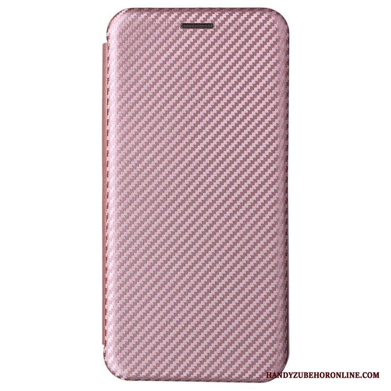 Folio-fodral Samsung Galaxy S22 5G Läderfodral Kolfiber
