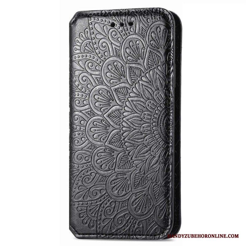 Folio-fodral Samsung Galaxy S22 Ultra 5G Läderfodral Mandala