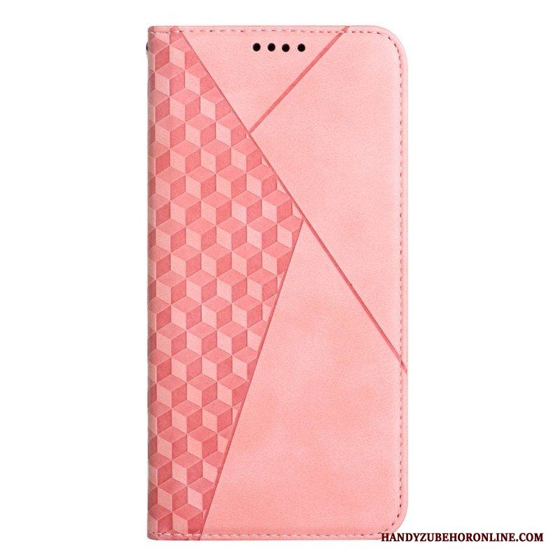 Folio-fodral Samsung Galaxy S23 5G Läderfodral Stil Läder 3d-mönster