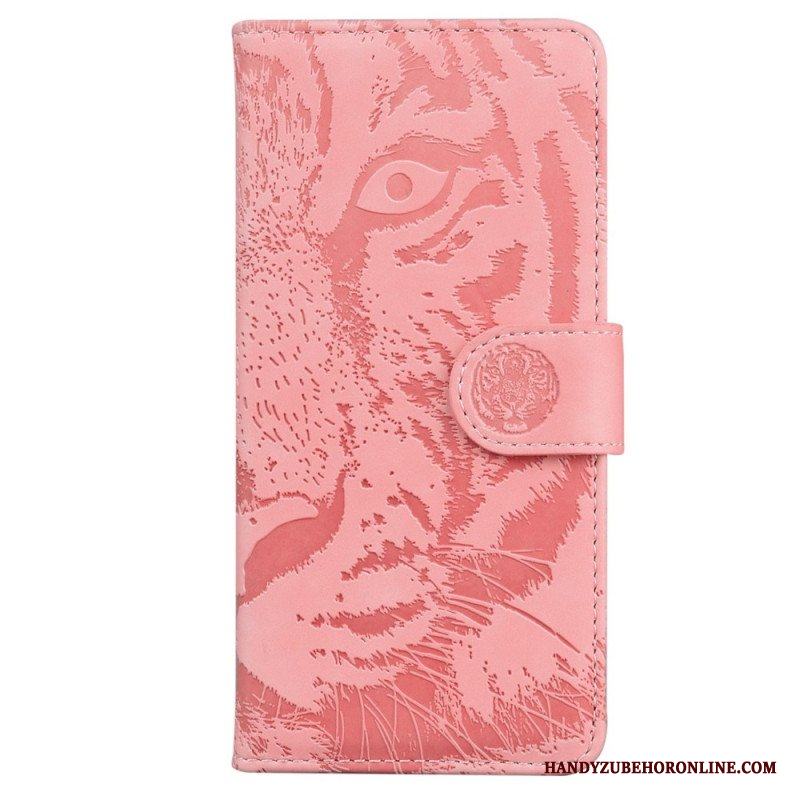 Folio-fodral Samsung Galaxy S23 Plus 5G Tiger Fotavtryck