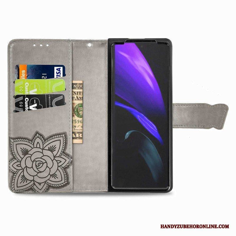 Folio-fodral Samsung Galaxy Z Fold 4 Jätte Fjäril