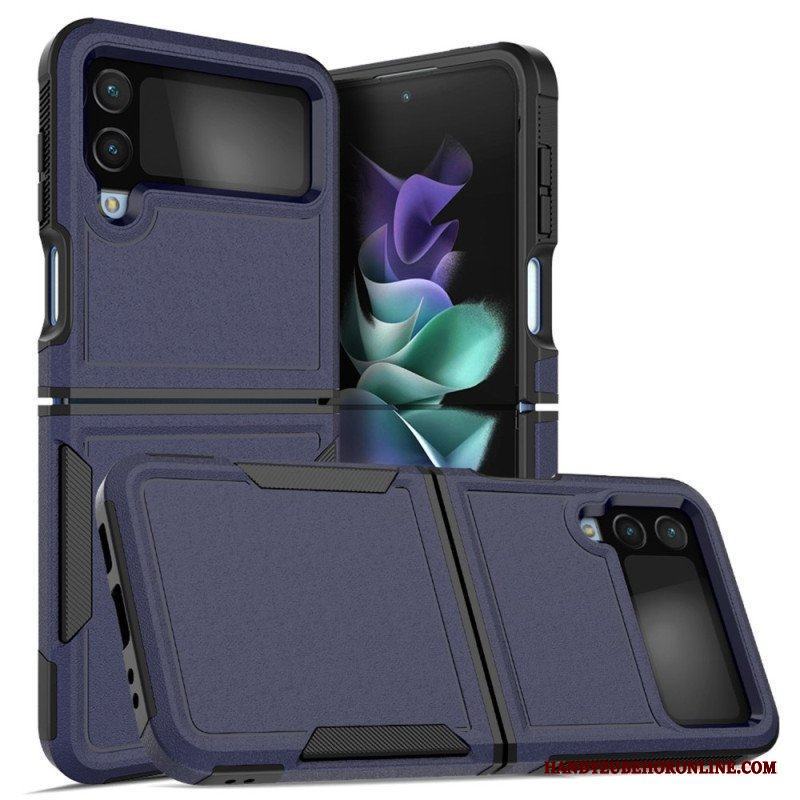 Folio-fodral Skal Samsung Galaxy Z Flip 4 Läderfodral Styv Matt Stil