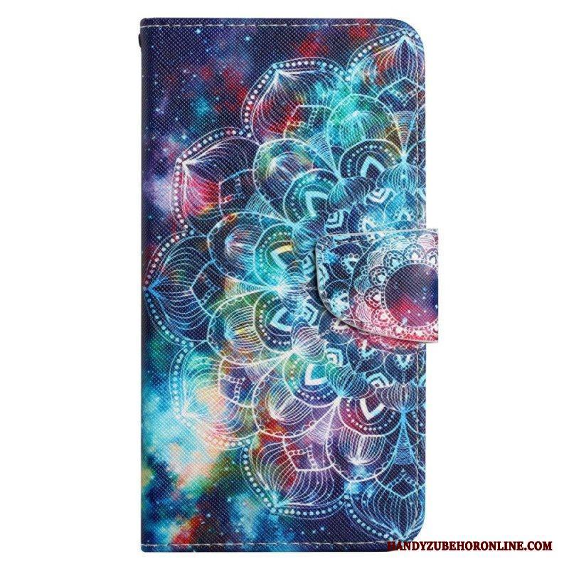 Folio-fodral Xiaomi 12T / 12T Pro Med Kedjar Flashig Strappy Mandala