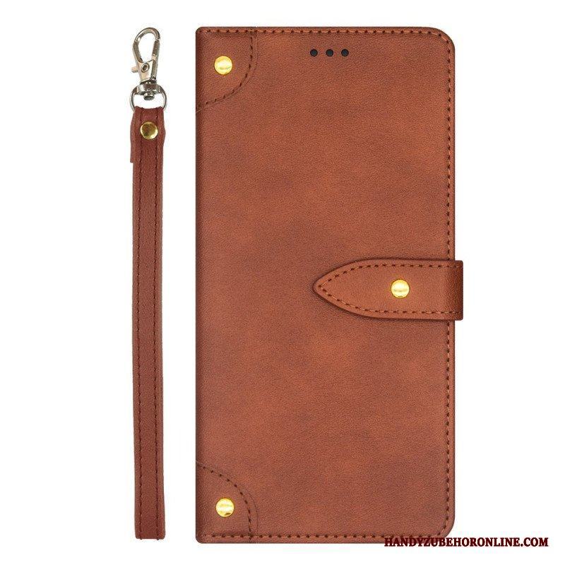 Folio-fodral Xiaomi 13 Nitar Och Rem Idewei