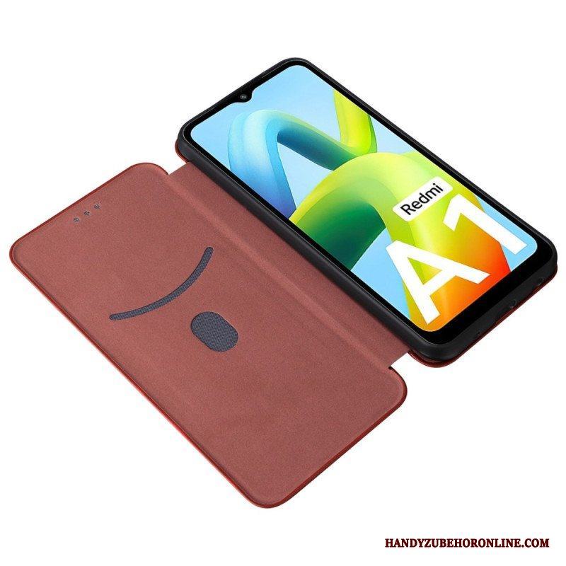 Folio-fodral Xiaomi Redmi A1 Läderfodral Kolfiber