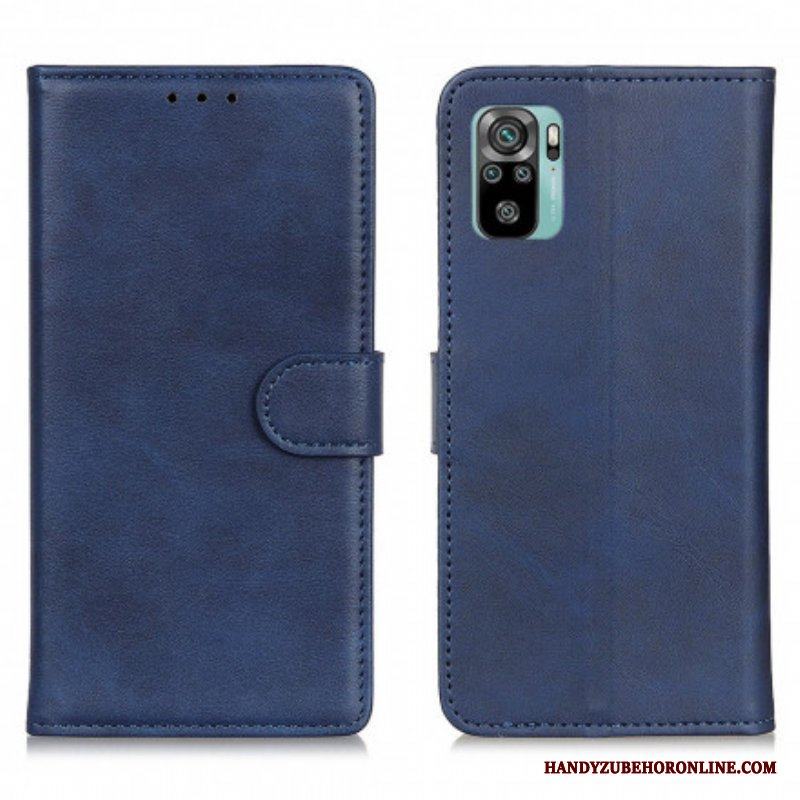 Folio-fodral Xiaomi Redmi Note 10 / 10S Retro Matt Lädereffekt