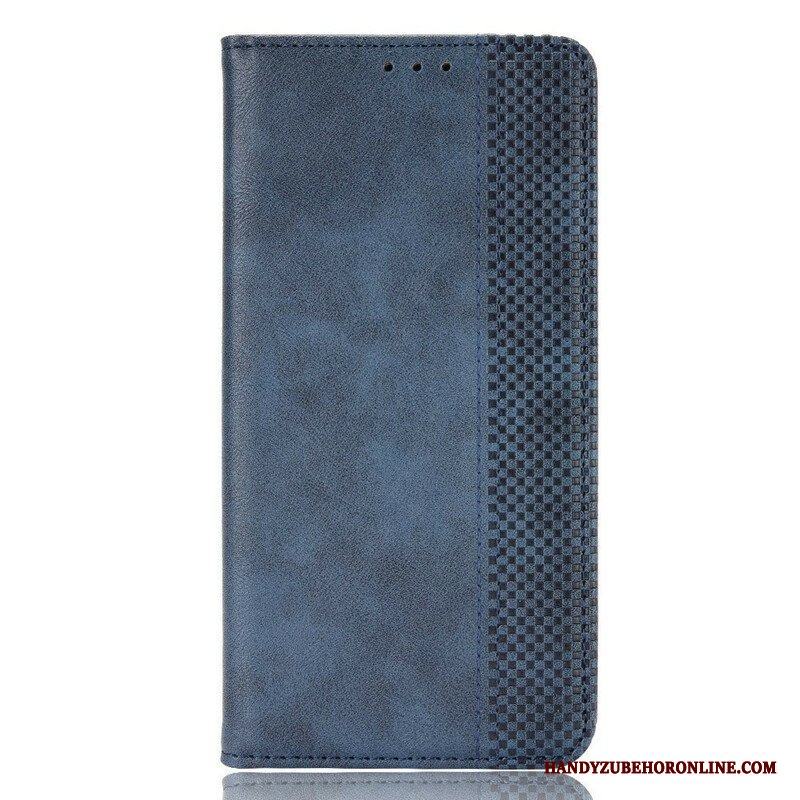 Folio-fodral Xiaomi Redmi Note 10 5G Läderfodral Stiliserad Vintage Lädereffekt