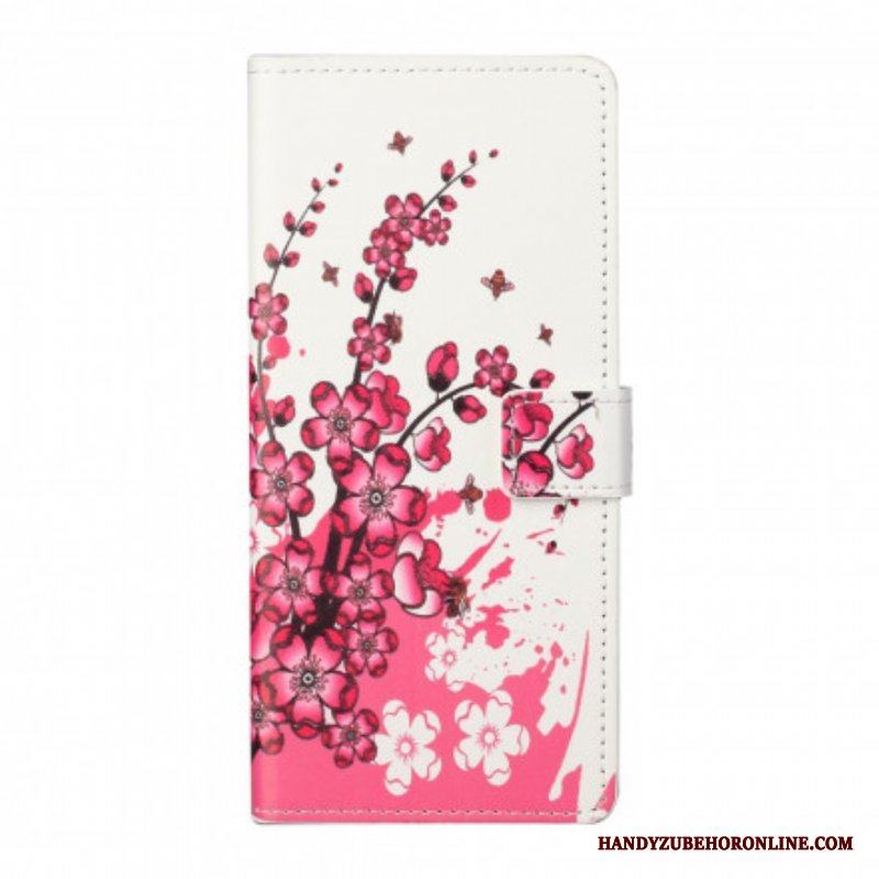 Folio-fodral Xiaomi Redmi Note 10 Pro Tropiska Blommor