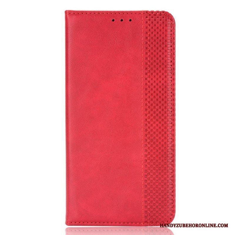 Folio-fodral Xiaomi Redmi Note 11 / 11S Läderfodral Stiliserad Vintage Lädereffekt