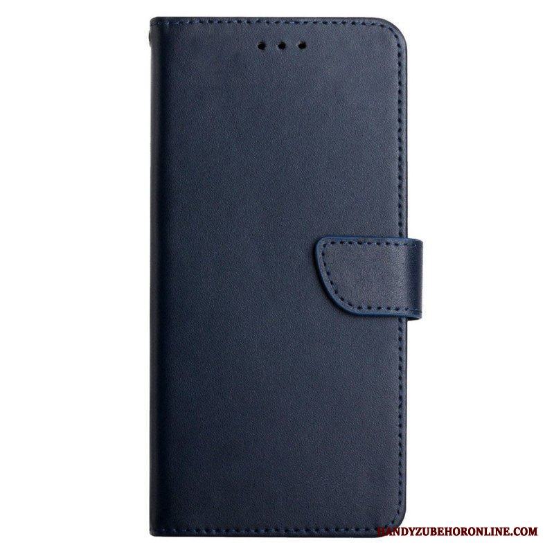 Folio-fodral Xiaomi Redmi Note 11 Pro Plus 5G Äkta Nappaläder