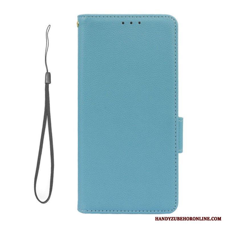 Folio-fodral Xiaomi Redmi Note 12 5G Ultrafin Litchi Stil