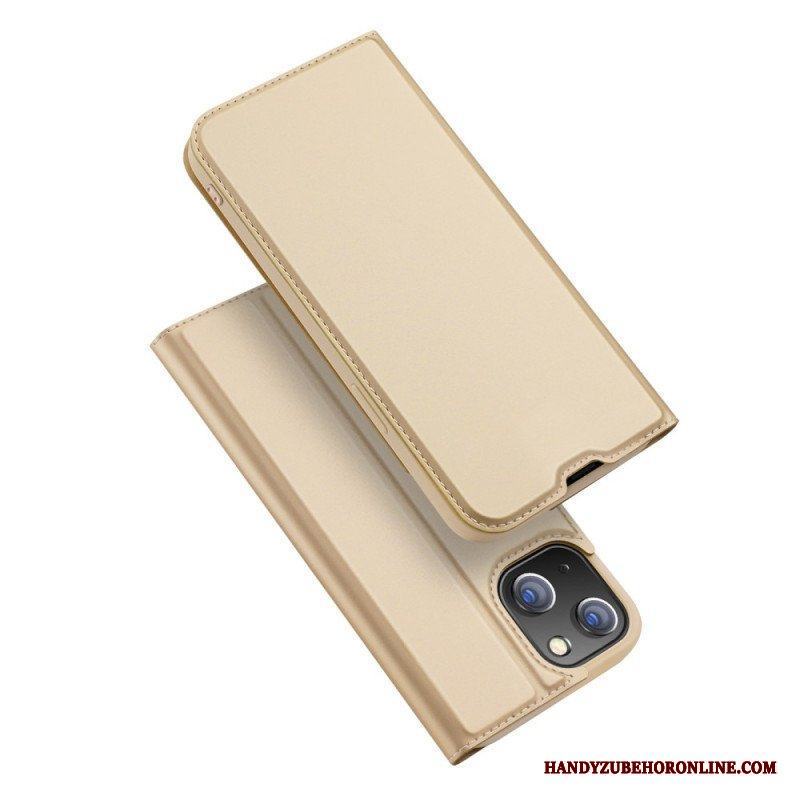 Folio-fodral iPhone 14 Läderfodral Skin Pro Dux Ducis