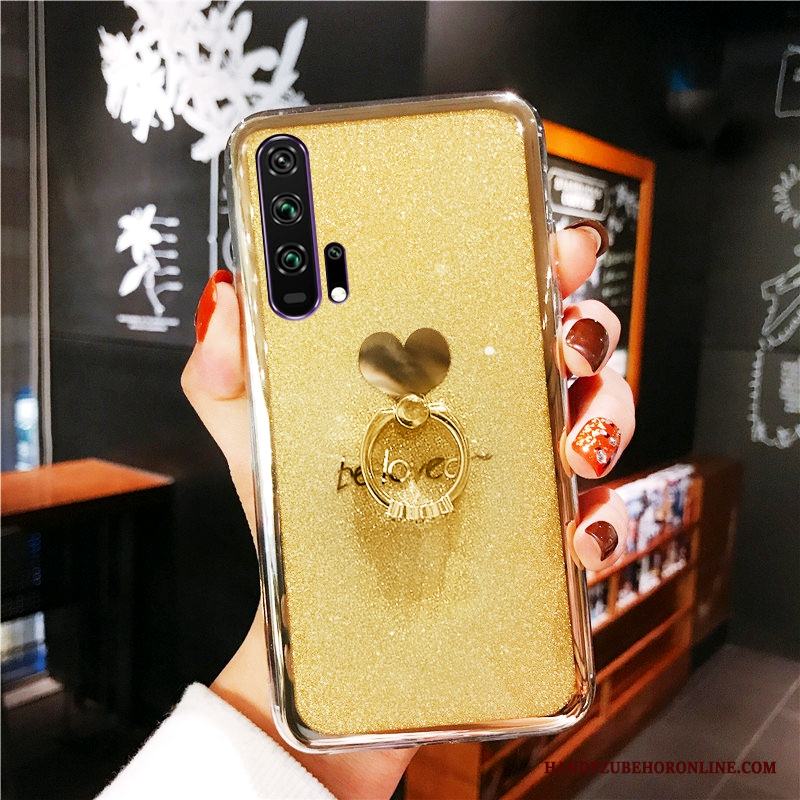 Honor 20 Pro Fodral Plating Mjuk Skal Telefon Pulver Ring Guld