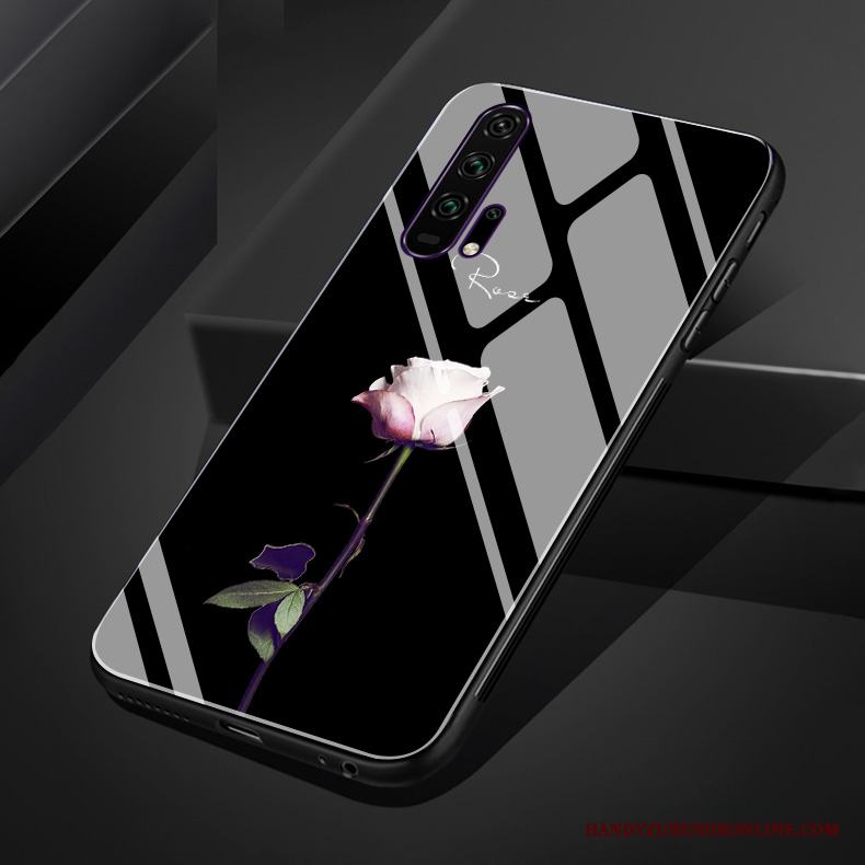 Honor 20 Pro Glas Fodral Silikon Mjuk Rosa All Inclusive Skal Telefon