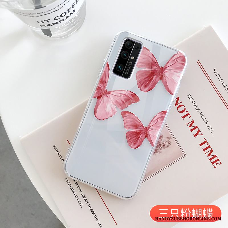 Honor 30 Kreativa Silikon Blå Skal Telefon Transparent