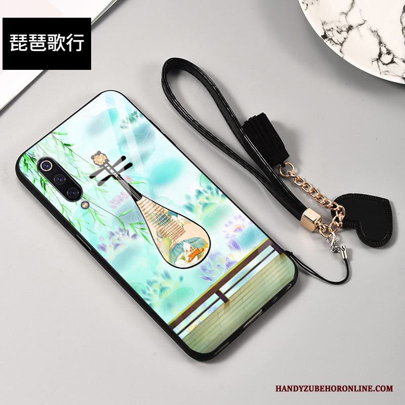 Honor 9x Pro Trend Fodral Grön Skal Telefon Silikon Kinesisk Stil Glas