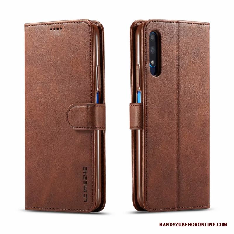 Honor 9x Skydd Fallskydd Fodral Clamshell Läderfodral Skal Telefon Grå