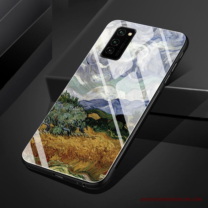 Honor View30 Pro Glas Enkel Originalitet Hög Skal Telefon Fodral Oljemålning