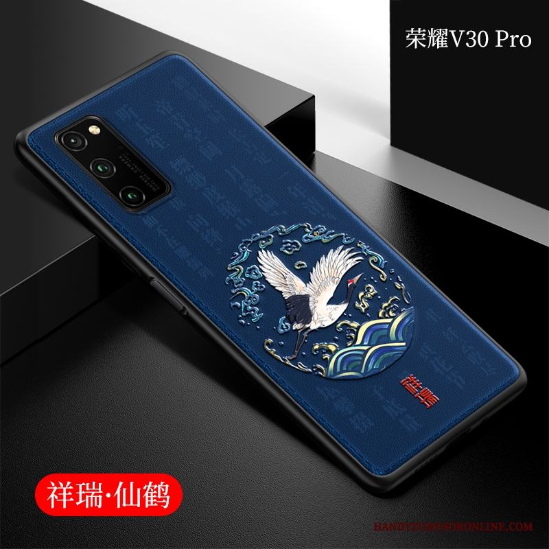 Honor View30 Pro Mjuk Skydd Skal Slim Röd Kinesisk Stil Silikon