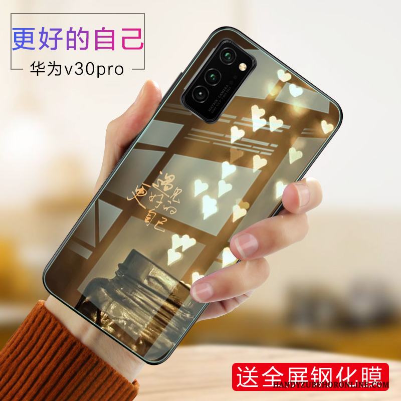 Honor View30 Pro Skal Hård Ny Rosa Personlighet Slim Trend Fodral