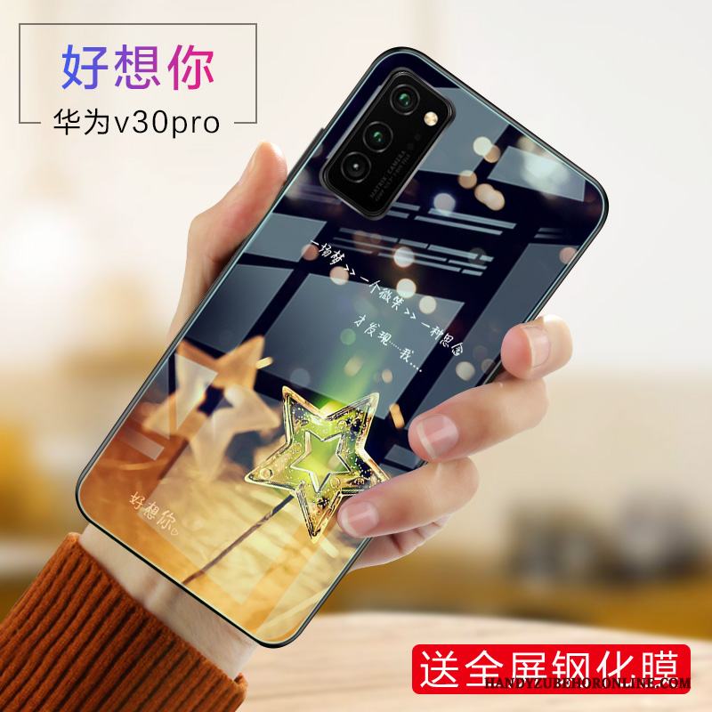 Honor View30 Pro Skal Hård Ny Rosa Personlighet Slim Trend Fodral