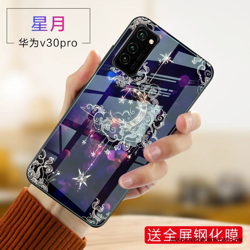 Honor View30 Pro Skal Hård Ny Rosa Personlighet Slim Trend Fodral