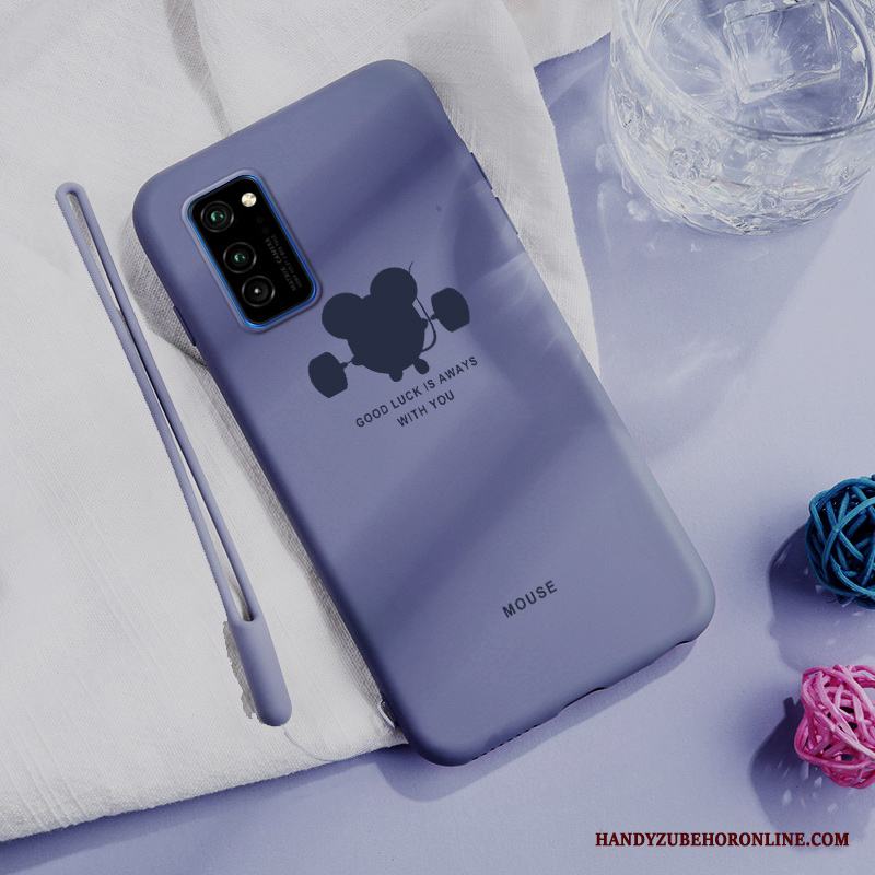 Honor View30 Pro Skal Slim Vacker Fodral Kreativa Blå Enkel All Inclusive