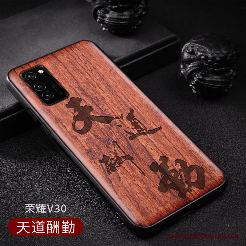 Honor View30 Skal Retro Skydd Wood Vind Mönster Kinesisk Stil Anpassa