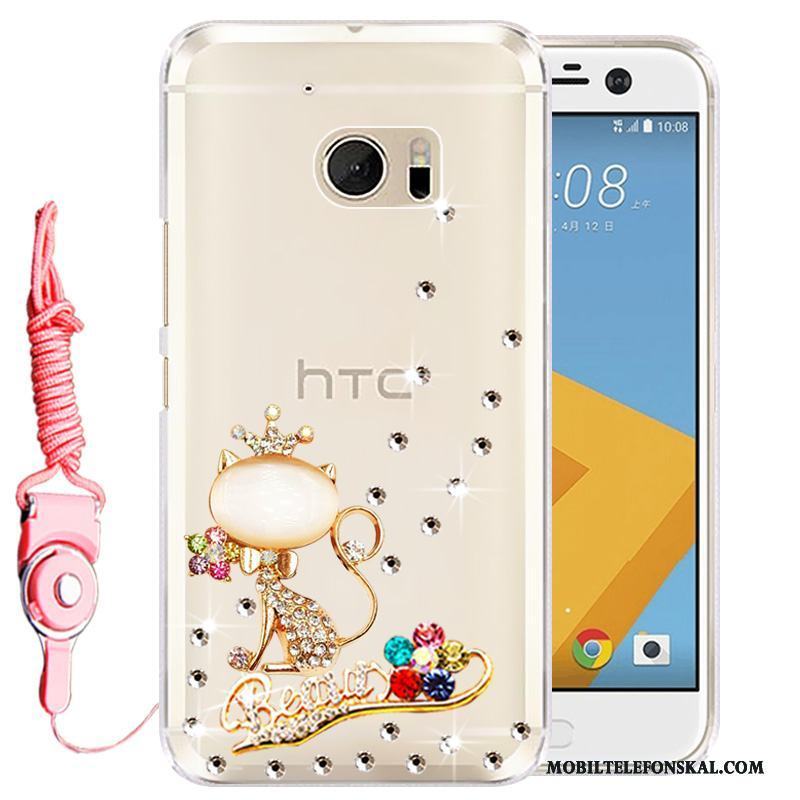 Htc 10 Rosa Mobil Telefon Skal Telefon Fodral Skydd Silikon Strass