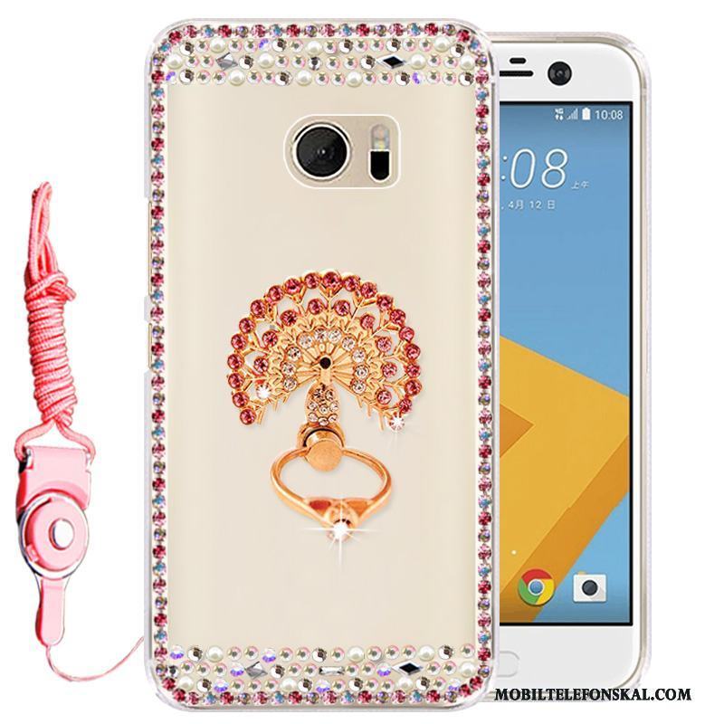 Htc 10 Rosa Mobil Telefon Skal Telefon Fodral Skydd Silikon Strass