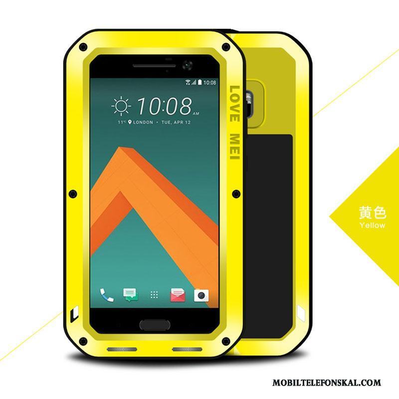 Htc 10 Silikon All Inclusive Fodral Fallskydd Metall Skal Telefon