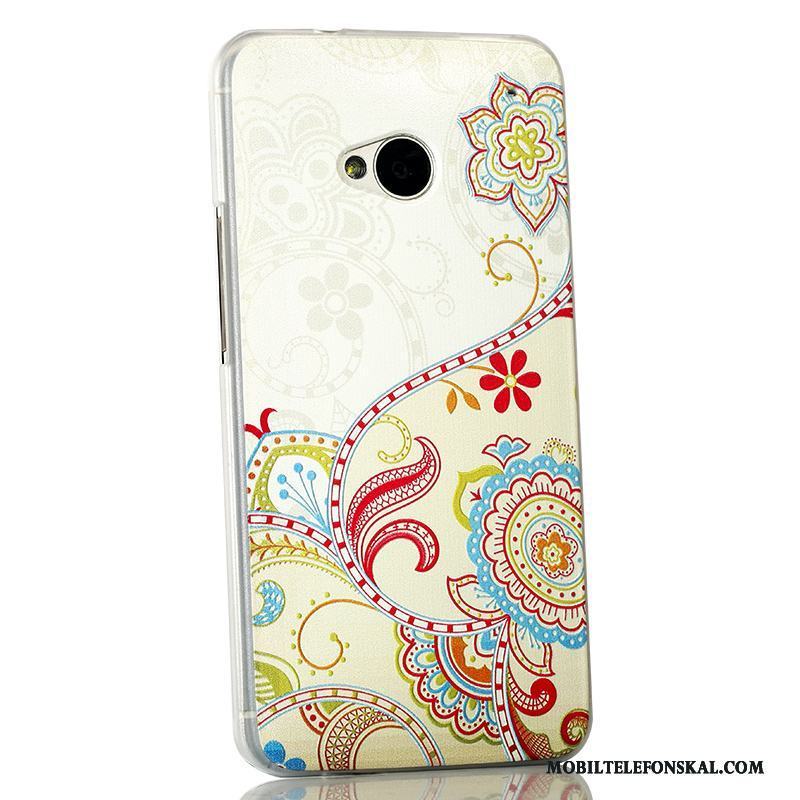 Htc One M7 Fodral Slim Skal Telefon Trend Grön Skydd Tecknat