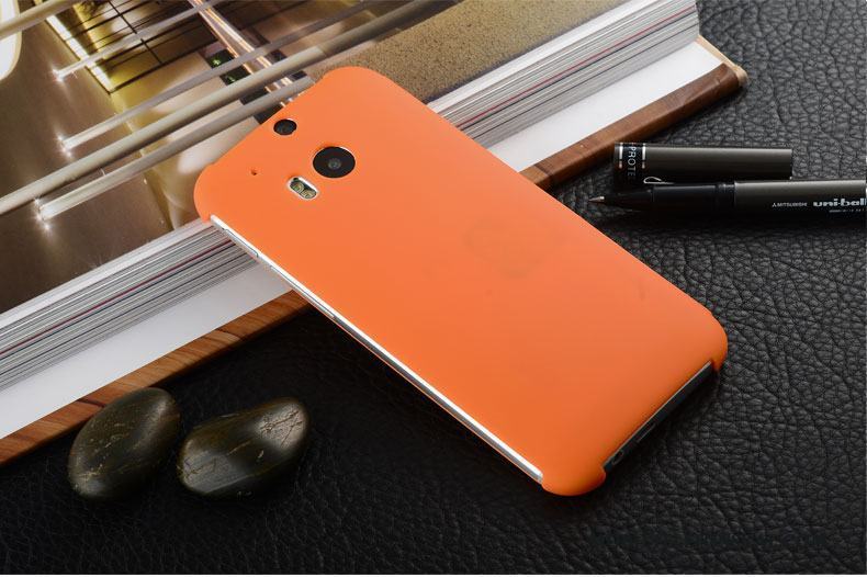 Htc One M8 Fodral Skydd Orange Skal Telefon Mobil Telefon