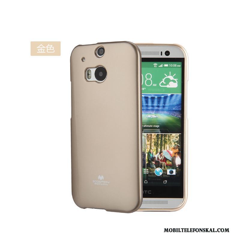 Htc One M8 Gul Mjuk Silikon Skal Telefon Fodral Fallskydd Trend