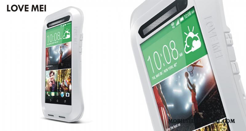 Htc One M8 Nubuck Metall Fodral All Inclusive Skydd Skal Svart