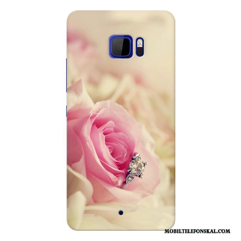 Htc U Ultra Gul Mobil Telefon Skal Mönster Blommor Anpassa Fodral