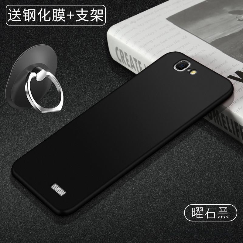 Huawei Ascend G7 Blå Mobil Telefon Skydd Skal Telefon Lätt Och Tunt Enkel Nubuck