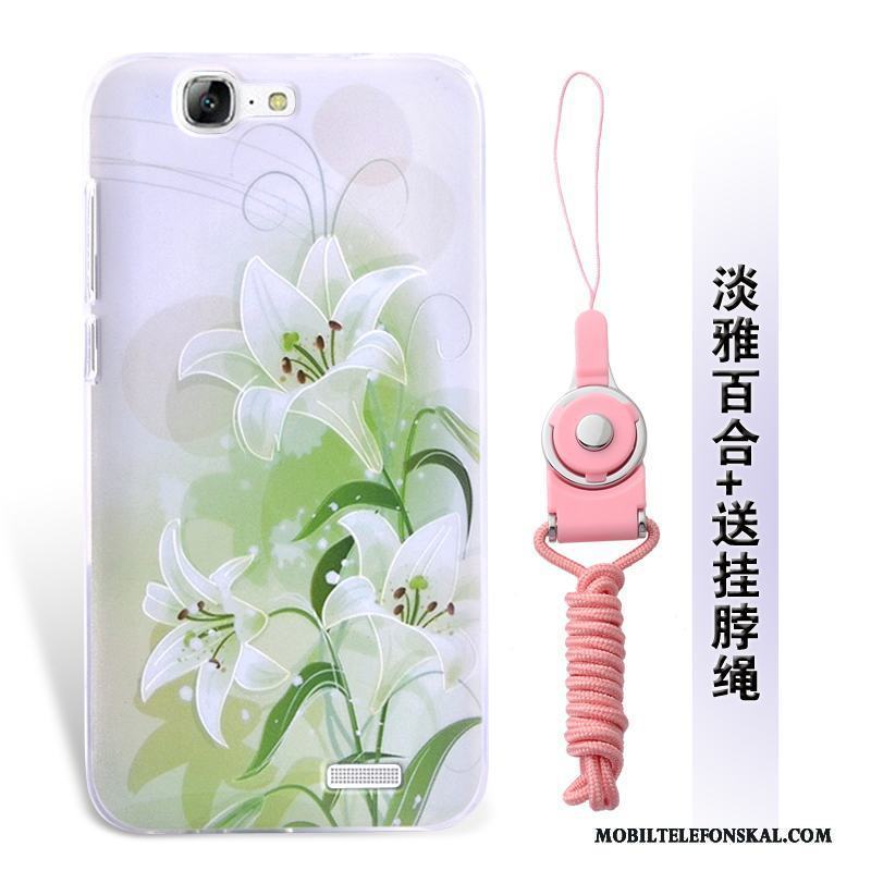 Huawei Ascend G7 Fallskydd Fodral Mjuk Grön Skal Silikon Telefon
