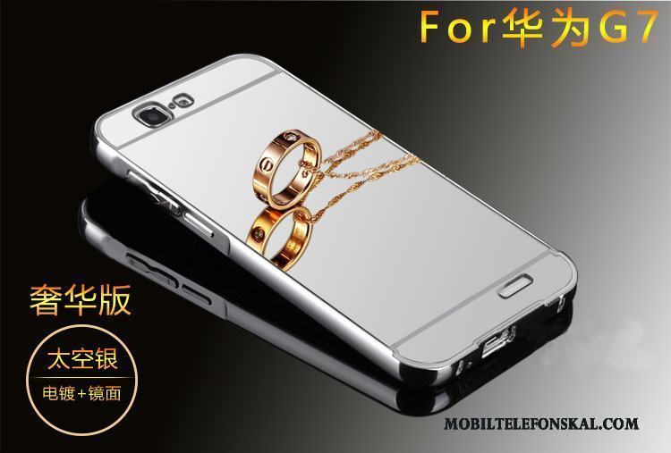 Huawei Ascend G7 Fodral Metall Frame Svart Mobil Telefon Skal Telefon