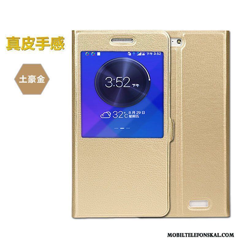 Huawei Ascend G7 Läderfodral Clamshell Skal Skydd Fallskydd Telefon Mobil Telefon
