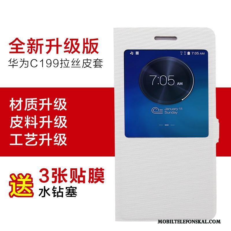 Huawei Ascend G7 Läderfodral Clamshell Skal Skydd Fallskydd Telefon Mobil Telefon
