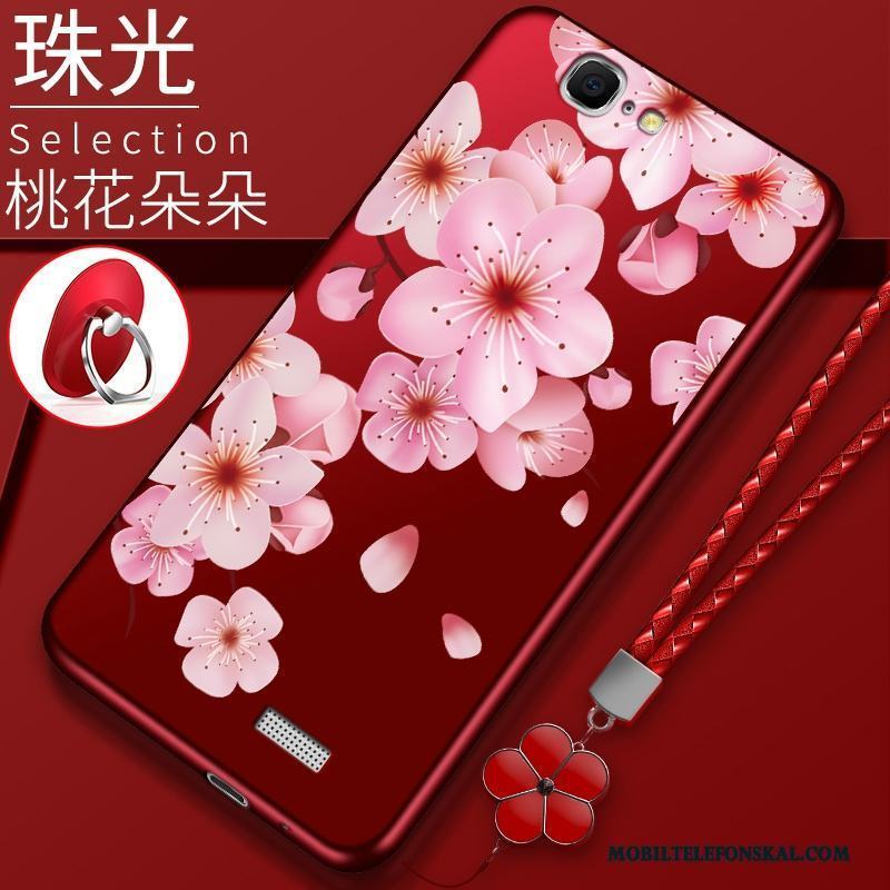 Huawei Ascend G7 Skal Silikon Skydd Kreativa All Inclusive Ny Mjuk Röd