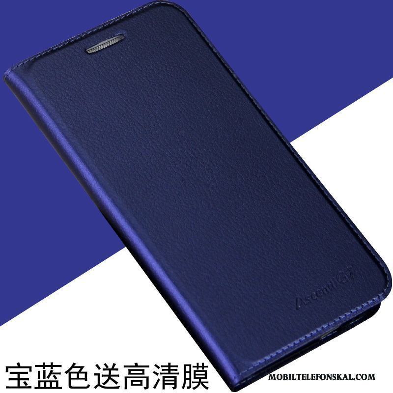 Huawei Ascend G7 Skal Telefon Läderfodral Skydd Mobil Telefon Rosa Täcka Fallskydd